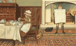 Frokost (farge litho)