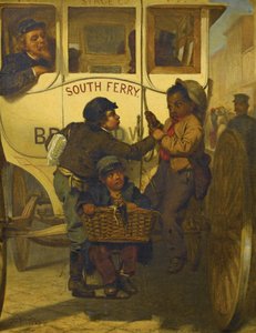 Fargede personer er ikke tillatt på denne linjen, 1863 av John George Brown