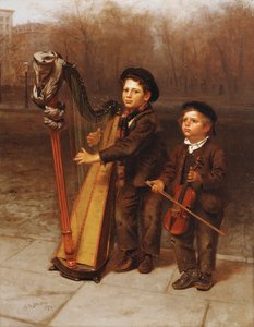 De små barnevognene, 1874 av John George Brown