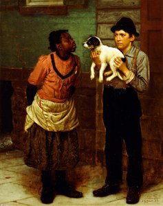 Den nye valpen, av John George Brown