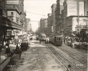 Market Street, øst for 10th, Philadelphia, 1907 av John Gibb Smith