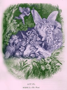 En midtsommernattsdrøm av William Shakespeare av John Gilbert