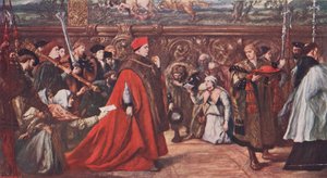 Kardinal Wolsey går i prosesjon til Westminster Hall 1515 av John Gilbert