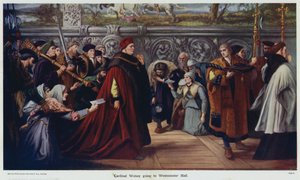 Kardinal Wolsey skal til Westminster Hall av John Gilbert