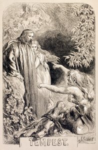 Illustrasjon for The Tempest, fra 