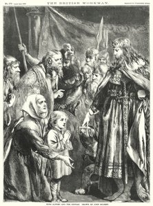 Kong Alfred og den foreldreløse (gravering) av John Gilbert