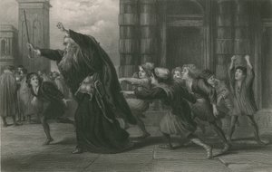 Shylock etter rettssaken, handelsmann i Venezia av John Gilbert