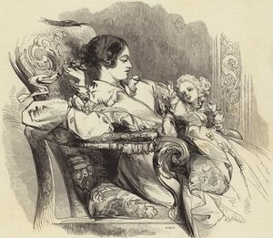 Dronningen og prinsen av Wales av John Gilbert