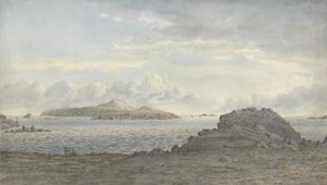 St. Davids Head, Pembrokeshire, ca. 1805 (wc på papir) av John Glover