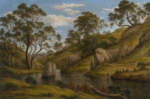 The bath of Diana, Van Diemens Land, 1837 av John Glover