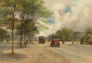 Liverpool: Inngang til Princes Park (farge litho) av John Glynn