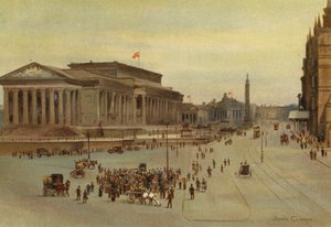 Liverpool: Lime Street (farge litho) av John Glynn