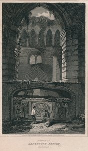 Interiør i Lanercost Priory. Cumberland, 1814 av John Greig