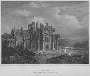 South Front - Melrose Abbey Church, 1814