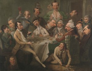 En karikaturgruppe av John Hamilton Mortimer