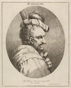 Bardolph, "Henry IV", del II, akt II, scene IX av John Hamilton Mortimer