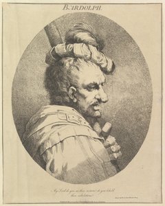 Bardolph tolv karakterer fra Shakespeare, 20. mai 1775. av John Hamilton Mortimer
