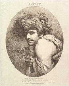 Edgar tolv karakterer fra Shakespeare, 20. mai 1775. av John Hamilton Mortimer