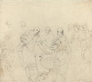 Mucius Scaevola [til høyre] av John Hamilton Mortimer