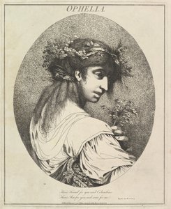 Ophelia Twelve Characters fra Shakespeare, 20. mai 1775.