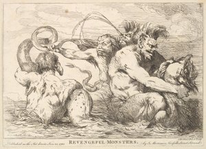 Revengeful Monsters, 25. januar 1780. av John Hamilton Mortimer