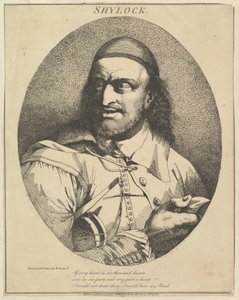 Shylock tolv karakterer fra Shakespeare, 15. mars 1776. av John Hamilton Mortimer