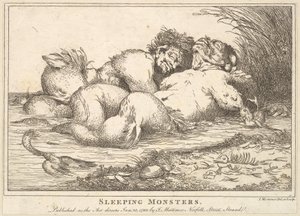 Sovende monstre, 25. januar 1780. av John Hamilton Mortimer
