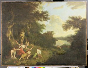 Orfeus død, ca. 1770 av John Hamilton Mortimer