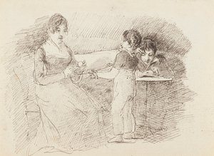 Gutt som holder ull, 1843 av John Harden