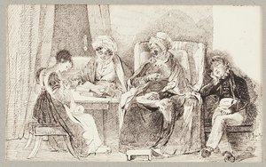 Syk og hvilende, 1824 av John Harden