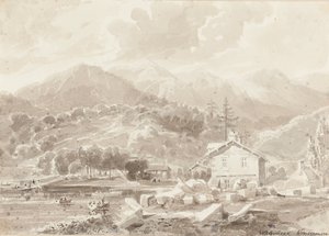 Waterhead, Lake Windermere (wc på papir) av John Harden