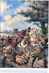 Battle of Bouvines 1214, illustrasjon fra 