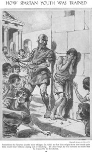 Hvordan Spartan Youth ble trent, ca. 1940-tallet av John Harris Valda