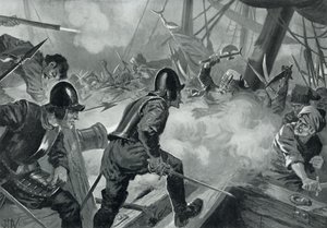 Slaget ved Lepanto av John Harris Valda