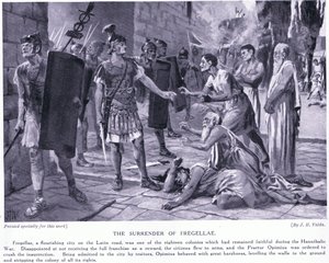 Overgivelsen av Fregellae av John Harris Valda