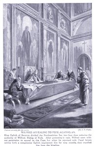 Wilfred appellerte til pave Agatho AD679, 1920-tallet av John Harris Valda