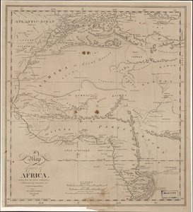 Et kart over en del av Afrika - tegnet av de nyeste autoritetene for å illustrere fortellingen til kaptein James Riley LOC 2009583840 av John Hartshorne
