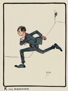 K the Knavish / J. Hassall / tegning, 1903 av John Hassall