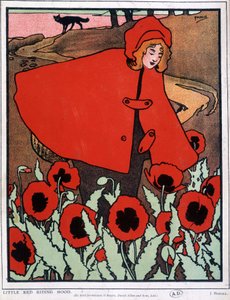 The Little Red Riding Hood - Plakat, av John Hassall v.1930 av John Hassall