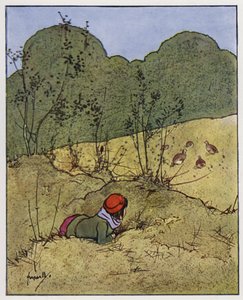 Rapphøne (farge litho) av John Hassall