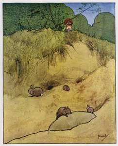 Kaninen (farge litho) av John Hassall