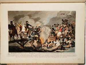 Fransk hær krysset Berezina i november 1812, 1813 av John Hassell