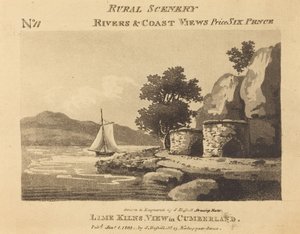 Lime Kilns, utsikt i Cumberland av John Hassell