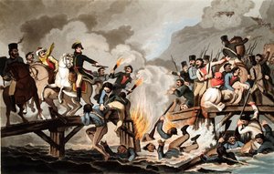 Napoleon I og den franske hæren krysset Berezina i november 1812