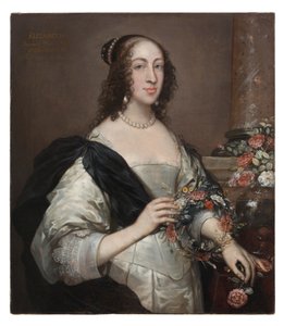 Elizabeth Wray, baronesse Norris, ca. 1638, overmalt ca. 1645