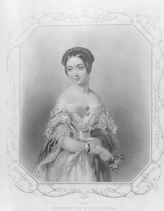 Elizabeth Wellesley, hertuginne av Wellington, gravert av William og Francis Holl