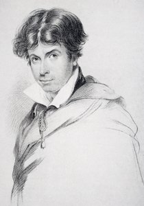 James Henry Leigh Hunt (1784-1859) 44 år gammel, gravert av Henri Meyer (1844-99) fra 