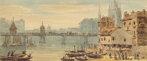 Basel, ca. 1807 (wc og penn og blekk på papir)