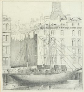 Quayside, Newcastle (blyant på kort)