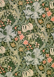 Golden Lily tapet, designet av John Henry Dearle (1860-1932) for Morris and Company, 1897